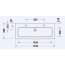 Duravit ME by Starck Umywalka meblowa 123x49 cm bez otworów na baterie biały satynowy z powłoką WonderGliss 23611232601 - zdjęcie 2