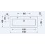 Duravit ME by Starck Umywalka meblowa 123x49 cm bez otworu na baterię z przelewem biały satynowy 2361123260 - zdjęcie 2