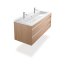 Duravit ME by Starck Umywalka meblowa 123x49 cm podwójna biały Alpin z powłoką WonderGliss 23611200241 - zdjęcie 11