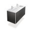 Duravit ME by Starck Umywalka meblowa 123x49 cm podwójna biały satynowy z powłoką WonderGliss 23611232241 - zdjęcie 10