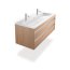 Duravit ME by Starck Umywalka meblowa 123x49 cm podwójna biały satynowy z powłoką WonderGliss 23611232241 - zdjęcie 19