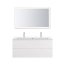 Duravit ME by Starck Umywalka meblowa 123x49 cm podwójna z przelewem biały satynowy 2361123224 - zdjęcie 14