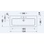 Duravit ME by Starck Umywalka meblowa 123x49 cm z otworem na baterię biały Alpin z powłoką WonderGliss 23611200001 - zdjęcie 5