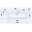 Duravit ME by Starck Umywalka meblowa 123x49 cm z otworem na baterię biały satynowy z powłoką WonderGliss 23611232001 - zdjęcie 4