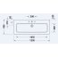 Duravit ME by Starck Umywalka meblowa 123x49 cm z otworem na baterię biały satynowy z powłoką WonderGliss 23611232001 - zdjęcie 8
