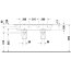 Duravit ME by Starck Umywalka meblowa 130x49 cm podwójna bez otworów na baterie z 2 przelewami biały satynowy 2336133260 - zdjęcie 5