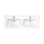 Duravit ME by Starck Umywalka meblowa 130x49 cm podwójna z 2 otworami na baterie z przelewami biały satynowy z powłoką WonderGliss 23361332001 - zdjęcie 12