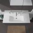 Duravit ME by Starck Umywalka meblowa 123x49 cm, z jednym otworem na baterię, z przelewem, biała z powłoką WonderGliss 23361200001 - zdjęcie 13