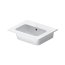Duravit ME by Starck Umywalka meblowa 53x43 cm bez otworu na baterię z przelewem biały Alpin z powłoką WonderGliss 23365332601 - zdjęcie 1