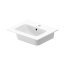 Duravit ME by Starck Umywalka meblowa 53x43 cm z otworem na baterię z przelewem biały Alpin z powłoką WonderGliss 23365332001 - zdjęcie 1