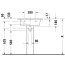 Duravit ME by Starck Umywalka meblowa 63x49 cm z otworem na baterię biały satynowy 2336633200 - zdjęcie 6