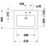 Duravit ME by Starck Umywalka meblowa 63x49 cm z otworem na baterię biały satynowy z powłoką WonderGliss 23366332001 - zdjęcie 4