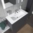 Duravit ME by Starck Umywalka meblowa 83x40 cm z otworem na baterię biały satynowy z powłoką WonderGliss 23428332001 - zdjęcie 8