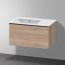 Duravit ME by Starck Umywalka meblowa 83x49 cm lewa bez otworu na baterię biały satynowy z powłoką WonderGliss 23458332601 - zdjęcie 2