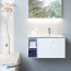 Duravit ME by Starck Umywalka meblowa 83x49 cm prawa z otworem na baterię biały satynowy 2346833200 - zdjęcie 9