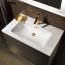 Duravit ME by Starck Umywalka meblowa 83x49 cm z otworem na baterię biały satynowy 2336833200 - zdjęcie 2