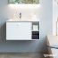 Duravit ME by Starck Umywalka meblowa 83x49 cm z otworem na baterię przelewem i półką biała 2345830000 - zdjęcie 2