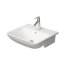 Duravit ME by Starck Umywalka półblatowa 55x45,5 cm biały Alpin z powłoką WonderGliss 03785532001 - zdjęcie 1
