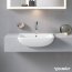 Duravit ME by Starck Umywalka pólblatowa 55x45,5 cm biały satynowy 0378553200 - zdjęcie 2