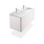 Duravit ME by Starck Umywalka meblowa 123x49 cm podwójna biały Alpin 2361120024 - zdjęcie 12