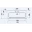 Duravit ME by Starck Umywalka meblowa 123x49 cm z otworem na baterię biały Alpin 2361120000 - zdjęcie 8