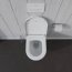 Duravit ME by Starck Zestaw Toaleta WC 57x37 cm bez kołnierza + deska wolnoopadająca biały alpin z powłoką WonderGliss 45290900A11 - zdjęcie 36