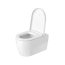 Duravit ME by Starck Zestaw Toaleta WC 57x37 cm bez kołnierza + deska wolnoopadająca biały alpin z powłoką WonderGliss 45290900A11 - zdjęcie 7