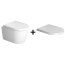 Duravit ME by Starck Zestaw Toaleta WC krótka bez kołnierza + deska wolnoopadająca biały Alpin 45300900A1 - zdjęcie 1