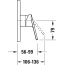 Duravit No.1 Bateria prysznicowa podtynkowa element zewnętrzny chrom N14210010010 - zdjęcie 3