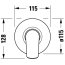 Duravit No.1 Bateria prysznicowa podtynkowa chrom N14210007010 - zdjęcie 3