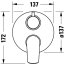 Duravit No.1 Bateria wannowo-prysznicowa podtynkowa chrom N15210008010 - zdjęcie 3