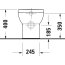 Duravit No.1 Toaleta WC stojąca Rimless bez kołnierza krótka biały Alpin 21840900002 - zdjęcie 4