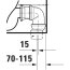 Duravit No.1 Toaleta WC stojąca Rimless bez kołnierza kompakt biały Alpin 21820900002 - zdjęcie 6