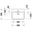Duravit No.1 Umywalka wisząca lub meblowa 50x40 cm biały Alpin 07435000002 - zdjęcie 3
