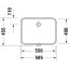 Duravit No.1 Umywalka podblatowa 55x40 cm biały Alpin 03955500282 - zdjęcie 2