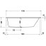 Duravit No.1 Wanna narożna 170x100 cm prawa biały Alpin 700509000000000 - zdjęcie 4