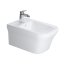 Duravit P3 Comforts Bidet podwieszany 38x57 cm bez otworu na baterię z przelewem biały z powłoką WonderGliss 22681500001 - zdjęcie 1