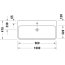 Duravit Qatego Umywalka meblowa 100x47 cm bez otworu na baterię biały Alpin 2382100060 - zdjęcie 2