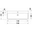 Duravit Qatego Umywalka meblowa 120x47 cm bez otworu na baterię z przelewem szlifowany spód biały Alpin 2382120028 - zdjęcie 3