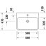 Duravit Qatego Umywalka meblowa 60x47 cm bez otworu na baterię biały Alpin 2382600028 - zdjęcie 2