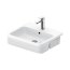 Duravit Qatego Umywalka półblatowa 55x47 cm biały z powłoką HygieneGlaze 0399552000 - zdjęcie 1