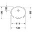 Duravit Santosa Umywalka podblatowa 51x37,5 cm biały Alpin 0466510000 - zdjęcie 3