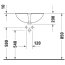 Duravit Santosa Umywalka podblatowa 51x37,5 cm biały Alpin z powłoką WonderGliss 04665100001 - zdjęcie 3