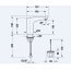Duravit Sensor 1 Bateria umywalkowa bezdotykowa zasilanie bateryjne wstępnie regulowana temperatura wody chrom SE1094009010 - zdjęcie 3