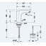 Duravit Sensor 1 Bateria umywalkowa bezdotykowa zasilanie bateryjne kontrola temperatury chrom SE1094019010 - zdjęcie 3