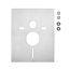 Duravit Starck F Zestaw Toaleta WC + deska wolnoopadająca + stelaż WC + przycisk + zestaw łączący + zestaw do interfejsu + uszczelka redukująca hałas biały WD7014001000 - zdjęcie 11