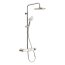 Duravit Shower Systems Zestaw prysznicowy natynkowy termostatyczny z deszczownicą chrom/biały TH4380008005 - zdjęcie 6