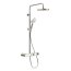 Duravit Shower Systems Zestaw prysznicowy natynkowy termostatyczny z deszczownicą chrom/biały TH4380008005 - zdjęcie 1