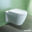Duravit Starck 2 Miska WC podwieszana 37x54 cm, lejowa, biała z powłoką WonderGliss 25340900001 - zdjęcie 2