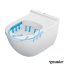 Duravit Starck 3 Toaleta WC podwieszana 54x36 cm Rimless bez kołnierza z powłoką Wondergliss, biała 25270900001 - zdjęcie 4